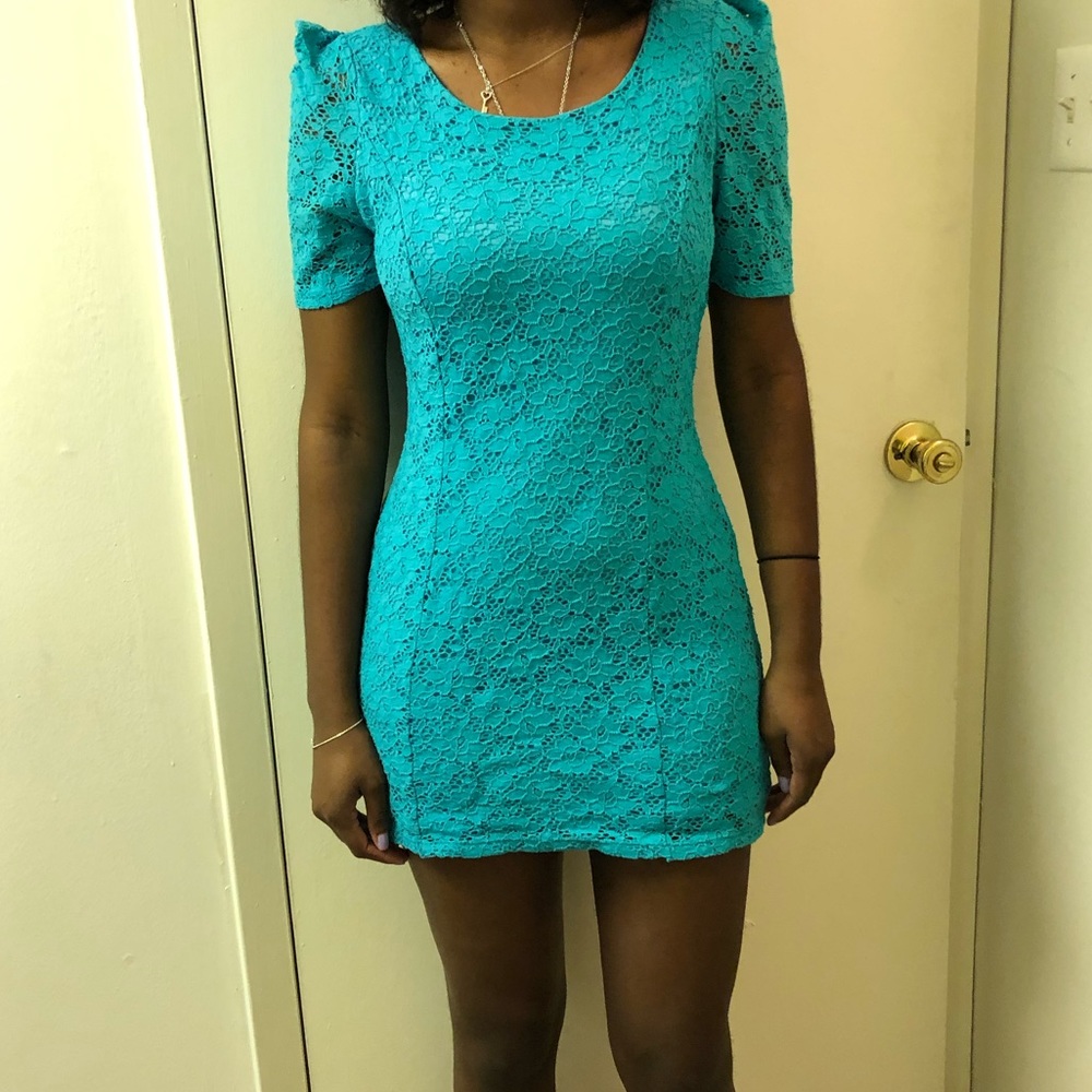 Teal dress